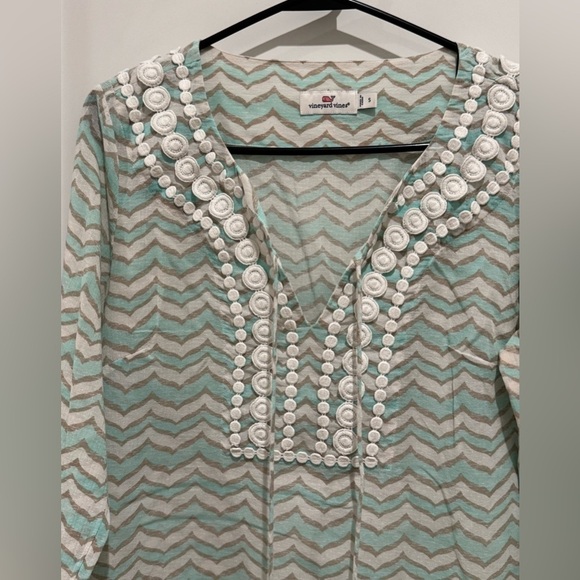 Vineyard Vines Women's Tunic Swim Cover up size Small S bohemian nautical - Picture 5 of 7